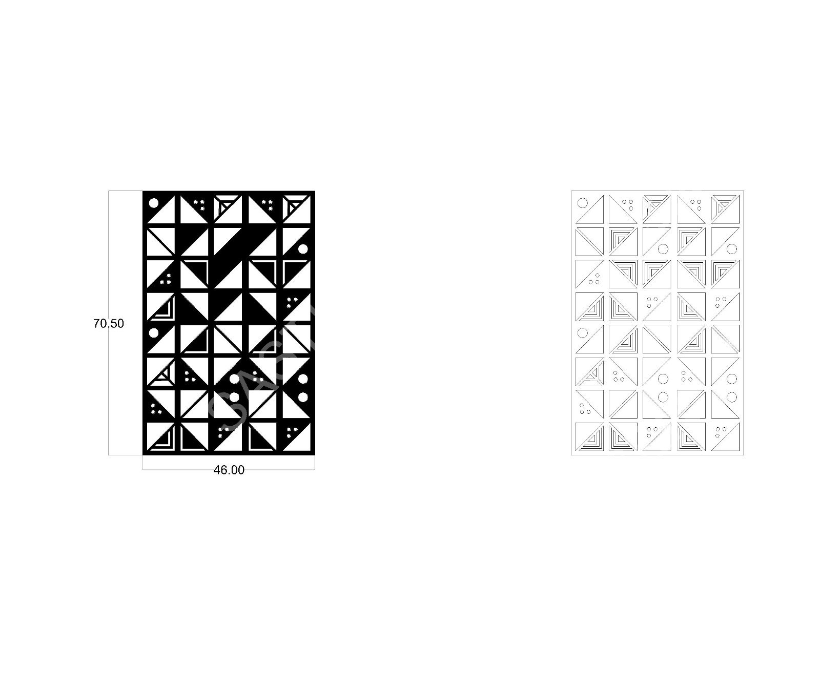 Geometric Designs CNC Laser Cutting Design - G-022.jpeg - Sasti Laser Namakkal